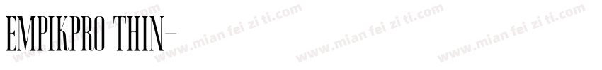 empikPro thin字体转换